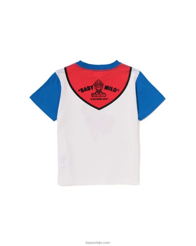 Плави клинци A Bathing Ape беба мило извиђач цхиеф принт мајица J42801378