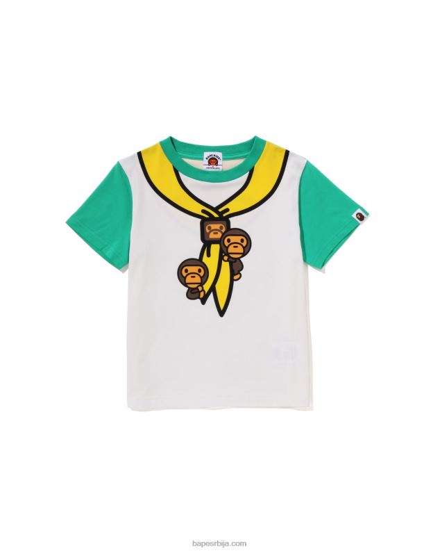 пауново зелено клинци A Bathing Ape беба мило извиђач цхиеф принт мајица J42801379