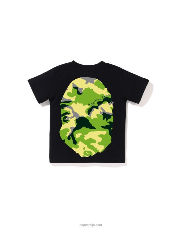 црн клинци A Bathing Ape воодланд цамо мајица за велику главу J42801385