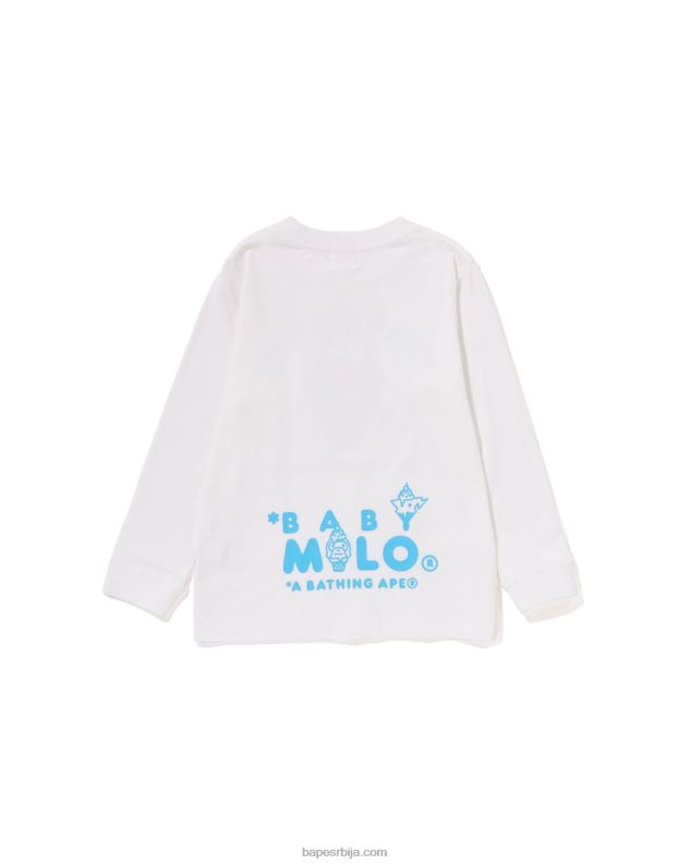 бео клинци A Bathing Ape баби мило сладолед мајица J42801409