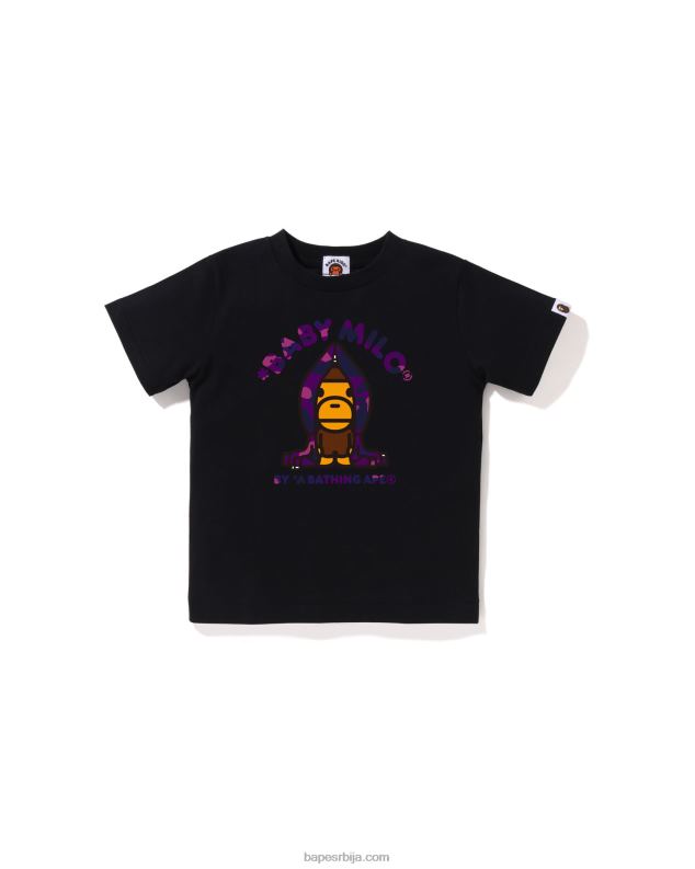црн клинци A Bathing Ape мајица с капуљачом у боји цамо мило J42801431
