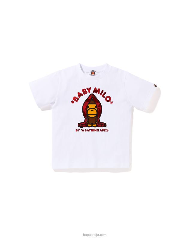 бео клинци A Bathing Ape мајица с капуљачом у боји цамо мило J42801433