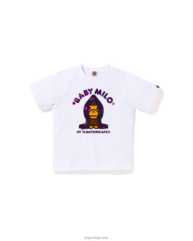 бео клинци A Bathing Ape мајица с капуљачом у боји цамо мило J42801434