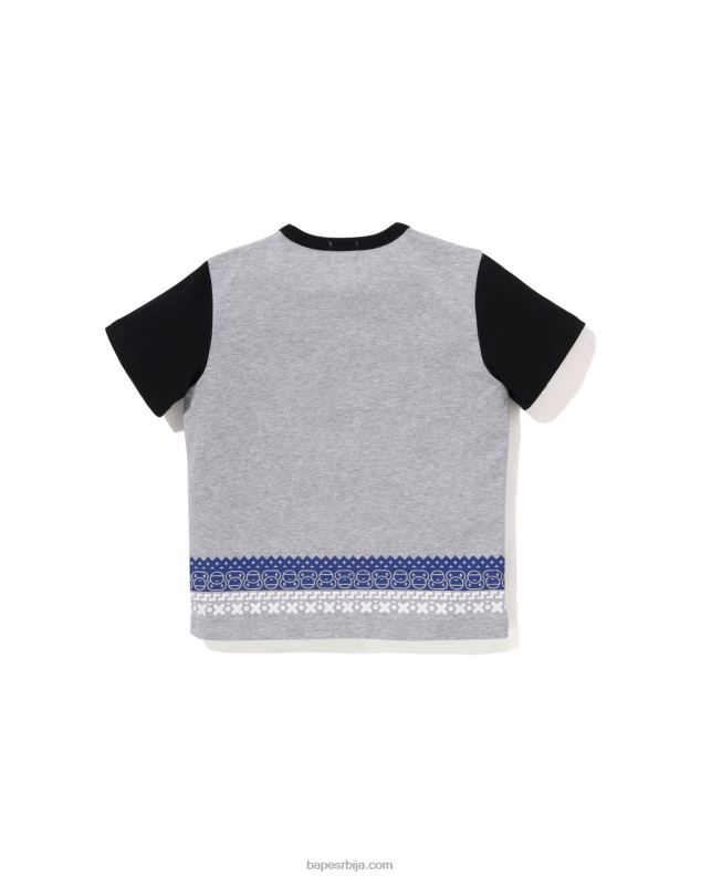 сива клинци A Bathing Ape баби мило нордијска мајица са принтом J42801474