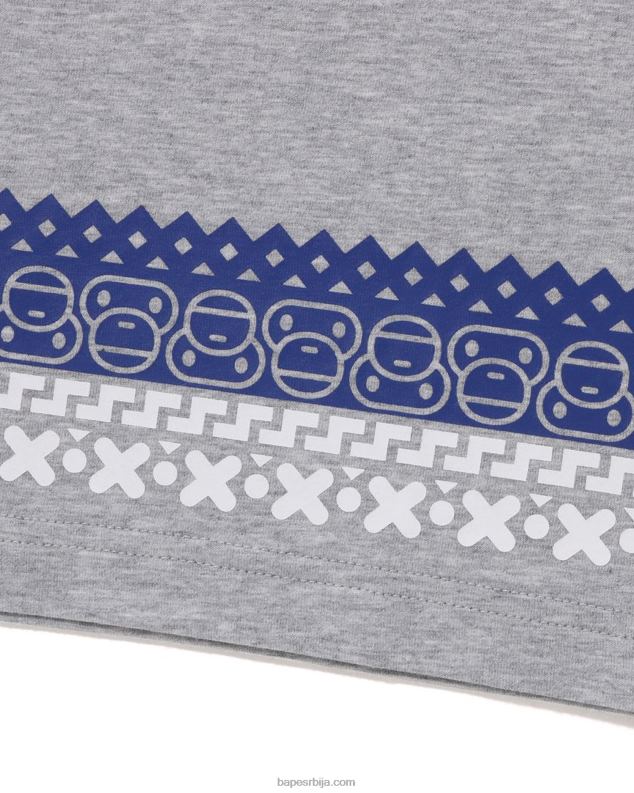 сива клинци A Bathing Ape баби мило нордијска мајица са принтом J42801474