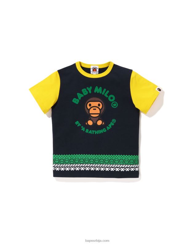 Морнарско плаво клинци A Bathing Ape баби мило нордијска мајица са принтом J42801475