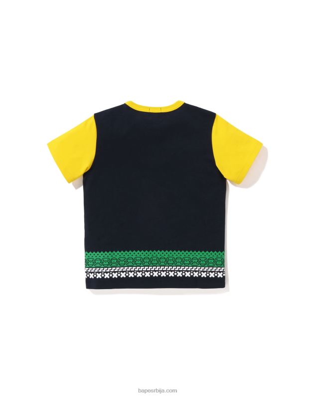Морнарско плаво клинци A Bathing Ape баби мило нордијска мајица са принтом J42801475