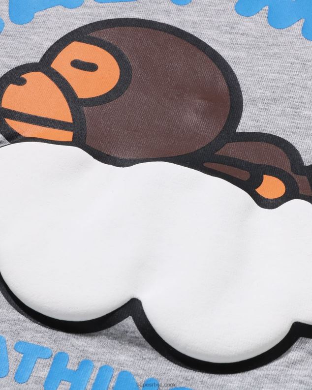 сива клинци A Bathing Ape баби мило слееп он цлоуд тее J42801508