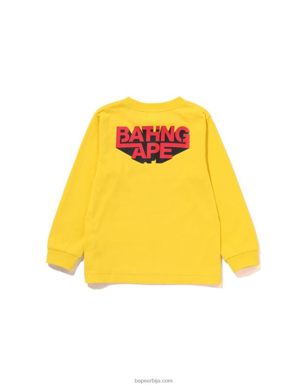 жута клинци A Bathing Ape хеад тее J42801512