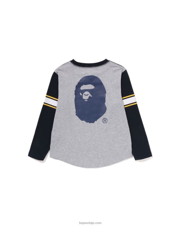 сива клинци A Bathing Ape фудбалска мајица J42801513