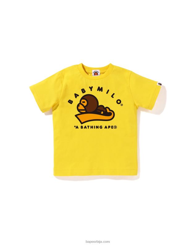 жута клинци A Bathing Ape баби мило мајица за спавање J42801554
