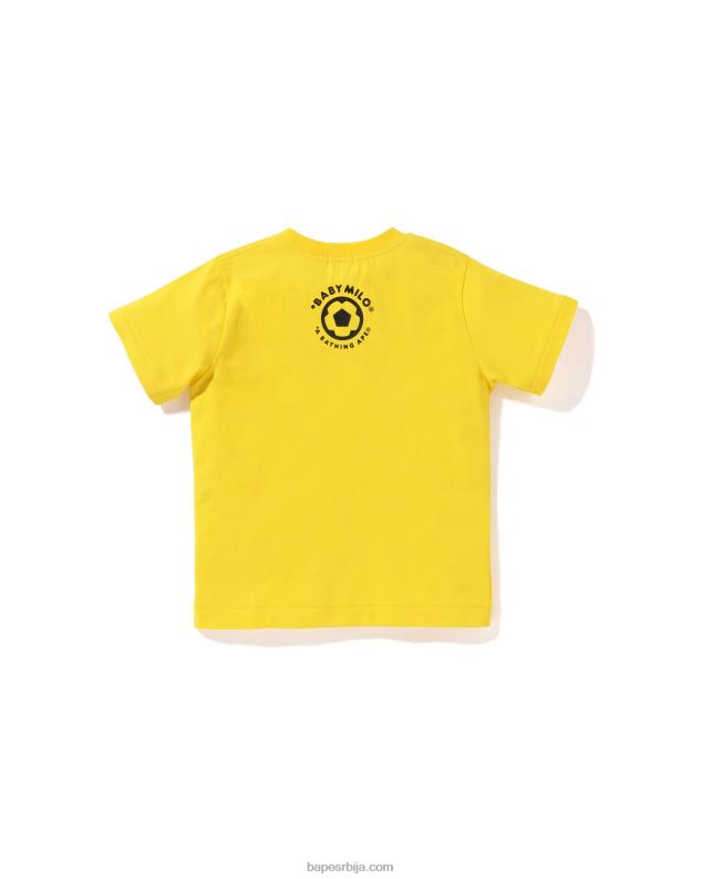 жута клинци A Bathing Ape баби мило фудбалска мајица J42801559