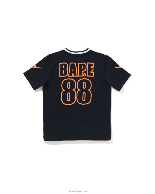 Морнарско плаво клинци A Bathing Ape моонфаце фудбалска мајица J42801574