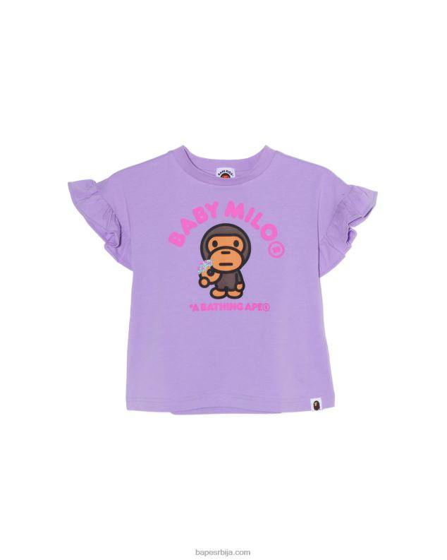 лила клинци A Bathing Ape баби мило донутс фрилл тее J42801577