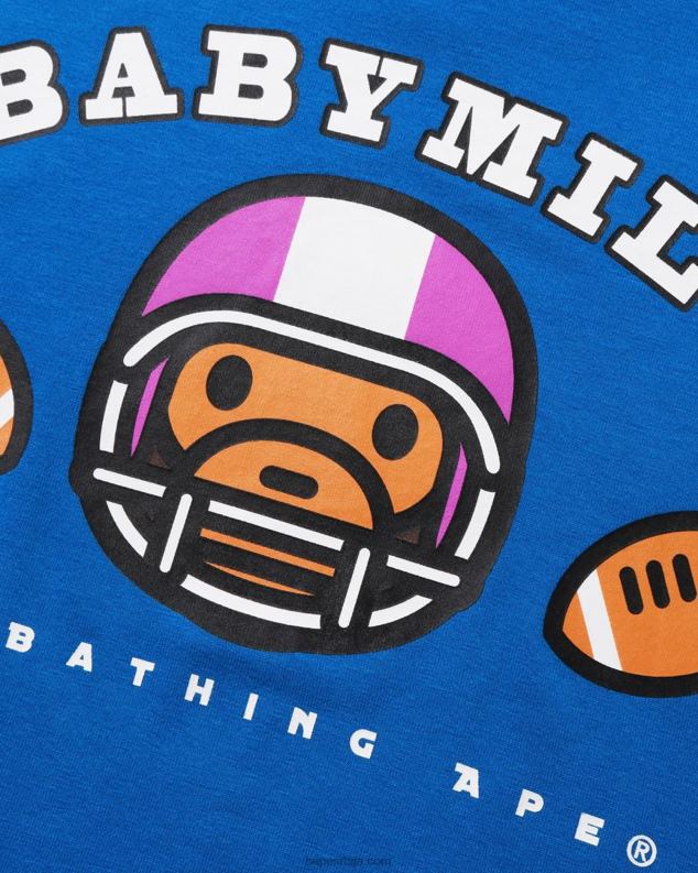 Плави клинци A Bathing Ape фудбал беба мило тее J42801582