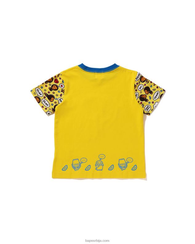 жута клинци A Bathing Ape баби мило говорни балон мило лиса тее J42801590