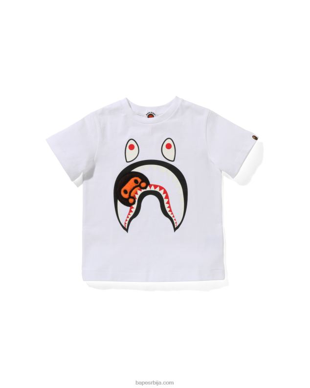бео клинци A Bathing Ape боа флееце мило ајкула мајица J42801661