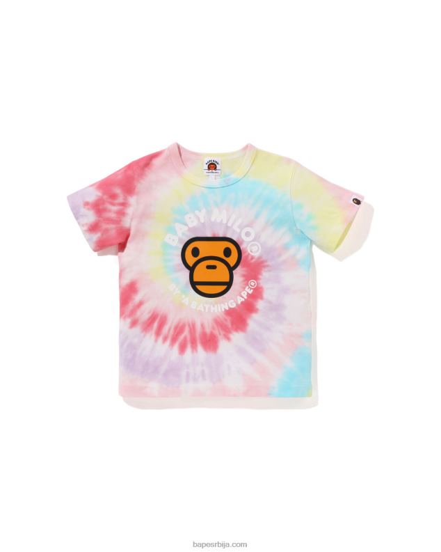 жута клинци A Bathing Ape баби мило тие диед мајица J42801708