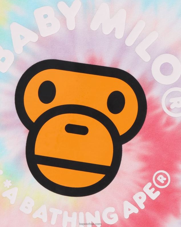 жута клинци A Bathing Ape баби мило тие диед мајица J42801708