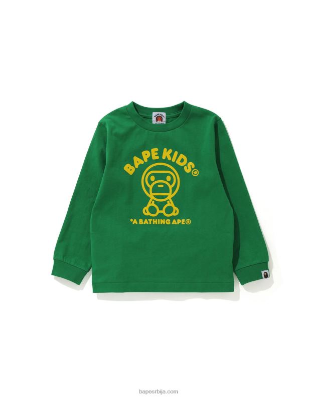 пауново зелено клинци A Bathing Ape баби мило руг тее J42801737