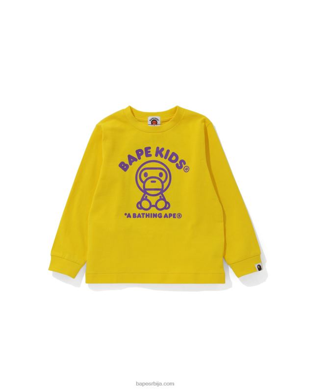 жута клинци A Bathing Ape баби мило руг тее J42801740