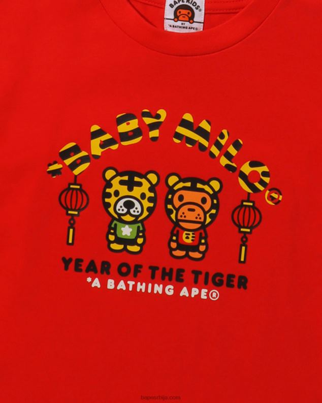 јарко црвена клинци A Bathing Ape година тигра беба мило ти J42801745