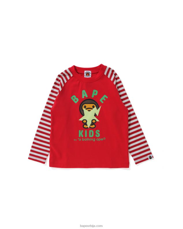 јарко црвена клинци A Bathing Ape баби мило сјај у мраку државе J42801772