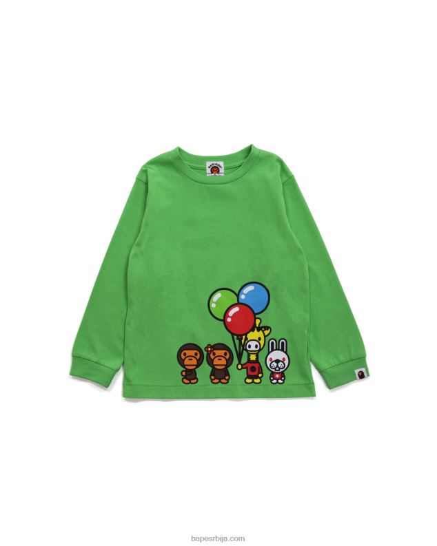 светло зелена клинци A Bathing Ape баби мило & фриендс тее J42801774