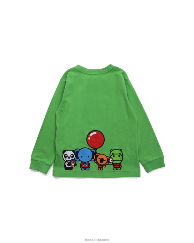 светло зелена клинци A Bathing Ape баби мило & фриендс тее J42801774