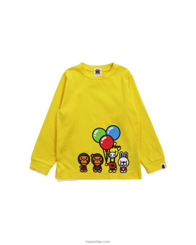 жута клинци A Bathing Ape баби мило & фриендс тее J42801777