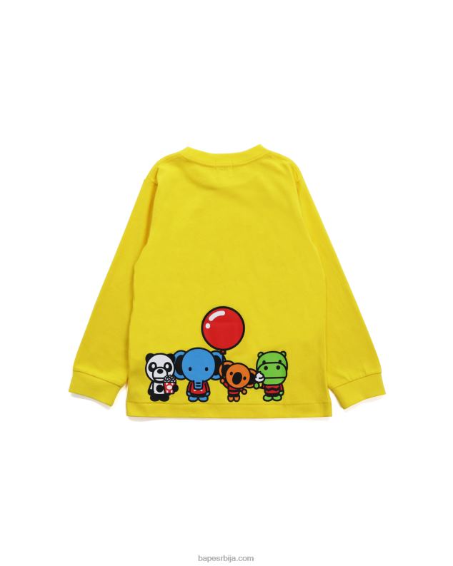 жута клинци A Bathing Ape баби мило & фриендс тее J42801777
