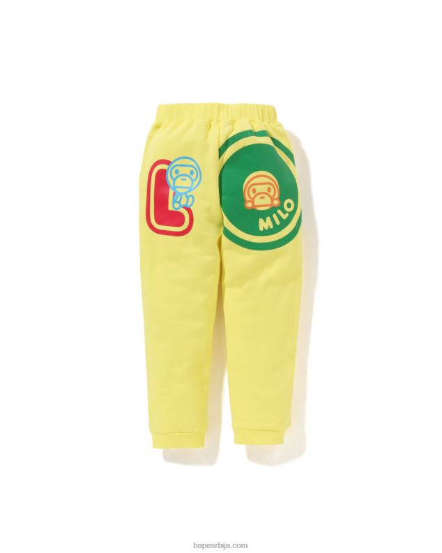 жута клинци A Bathing Ape баби мило фонт тренирке J42801356
