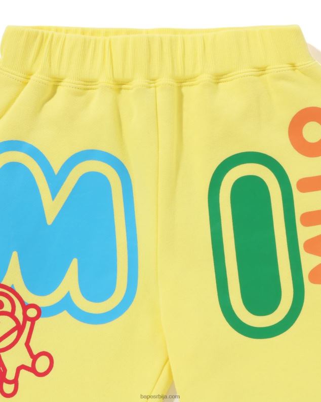 жута клинци A Bathing Ape баби мило фонт тренирке J42801356