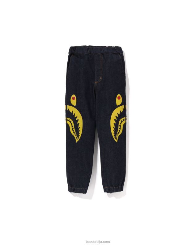 тексас клинци A Bathing Ape бочне ајкуле јоггер тексас панталоне J42801405