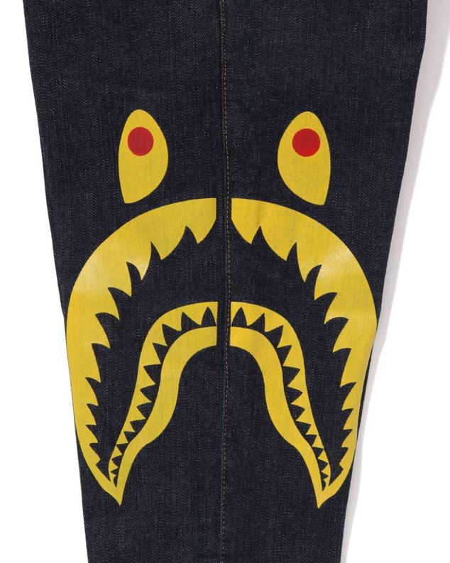 тексас клинци A Bathing Ape бочне ајкуле јоггер тексас панталоне J42801405
