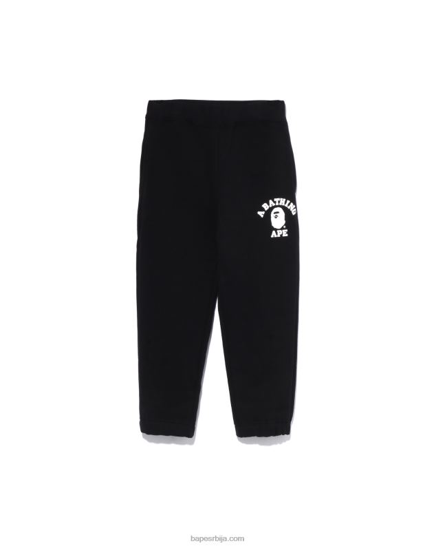 црн клинци A Bathing Ape колеџ тренирке J42801444
