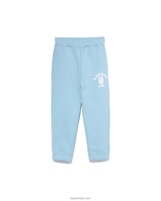 светло плава клинци A Bathing Ape колеџ тренирке J42801445