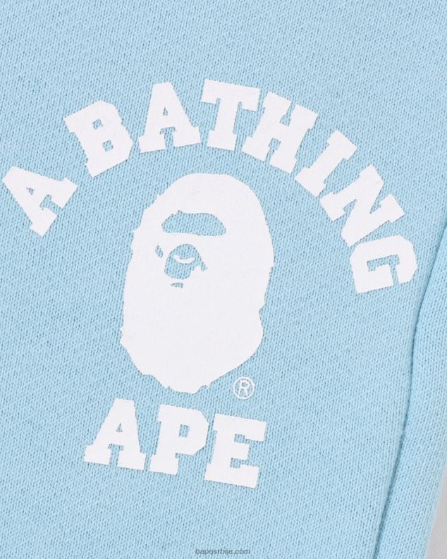 светло плава клинци A Bathing Ape колеџ тренирке J42801445