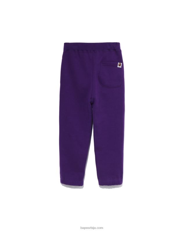 љубичаста клинци A Bathing Ape колеџ тренирке J42801446