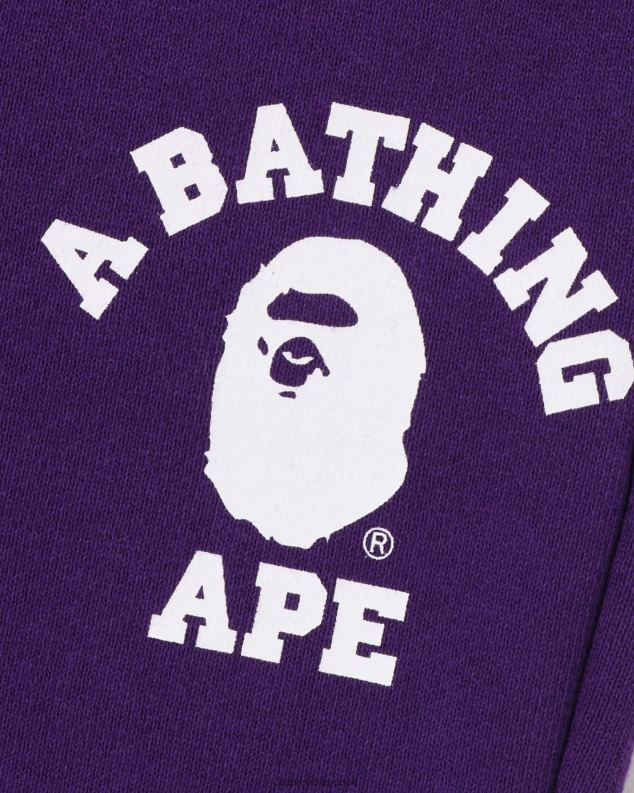 љубичаста клинци A Bathing Ape колеџ тренирке J42801446
