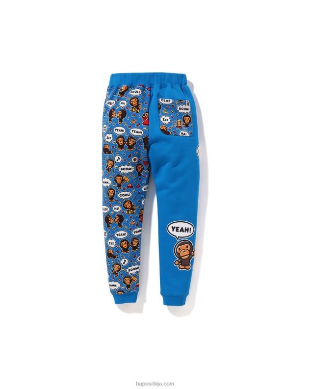 Плави клинци A Bathing Ape баби мило говор балон слим панталоне J42801476