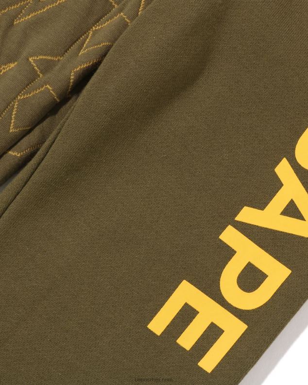 Војничко зелена клинци A Bathing Ape ста прошивене тренирке J42801541