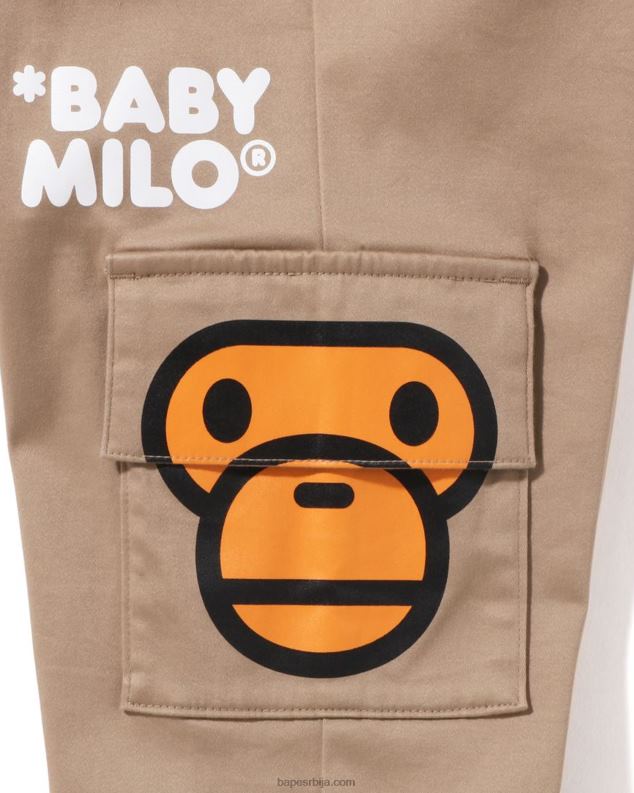 беж клинци A Bathing Ape баби мило панталоне са бочним џеповима J42801598