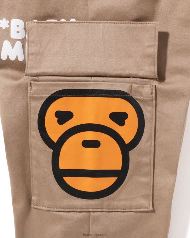 беж клинци A Bathing Ape баби мило панталоне са бочним џеповима J42801598