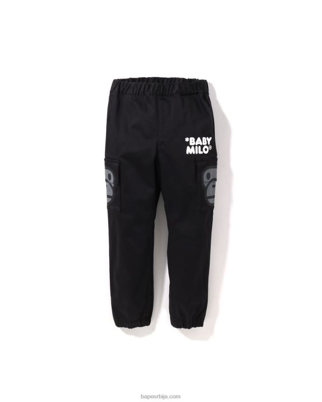 црн клинци A Bathing Ape баби мило панталоне са бочним џеповима J42801599