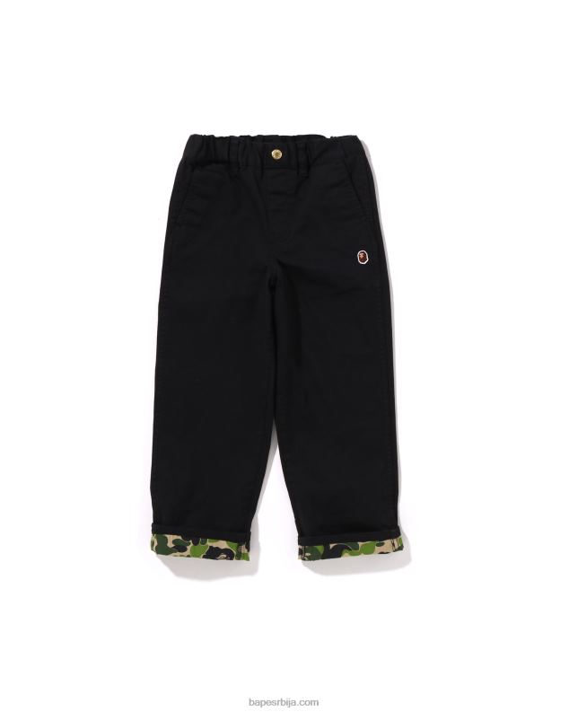 црн клинци A Bathing Ape абц цамо панталоне са манжетама J42801672