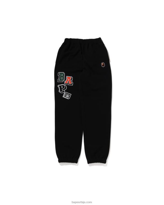 црн клинци A Bathing Ape мулти фонтс свеат панталоне јр J42801676
