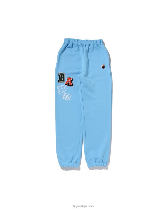 Плави клинци A Bathing Ape мулти фонтс свеат панталоне јр J42801677