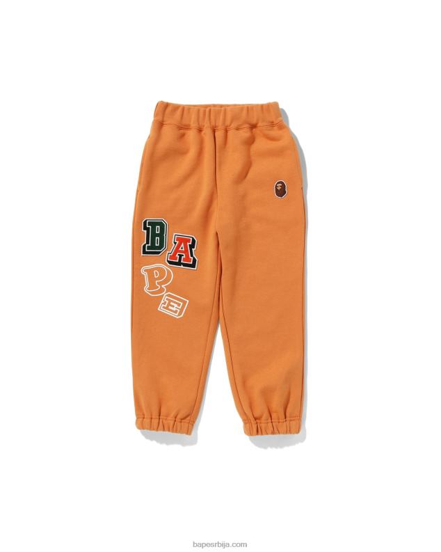 наранџаста клинци A Bathing Ape мулти фонтс тренирке J42801686