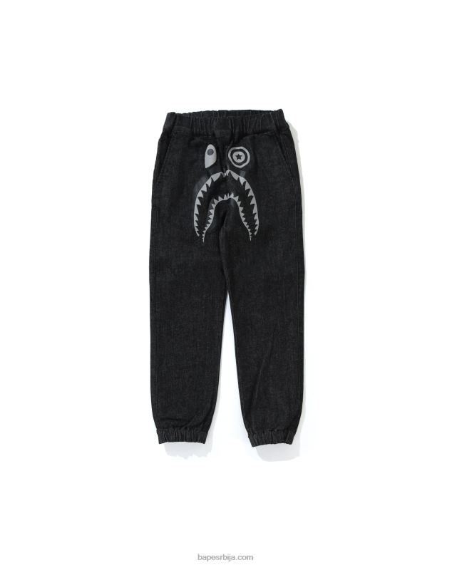 црн клинци A Bathing Ape ајкула тексас панталоне за трчање J42801793